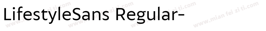 LifestyleSans Regular字体转换